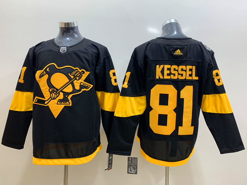 Men's Pittsburgh Penguins Phil Kessel #81 Black Jersey